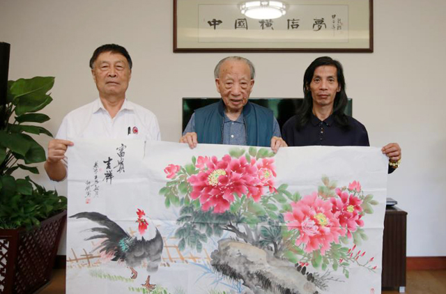 何斌老師、徐文榮先生、邵斌老師合影