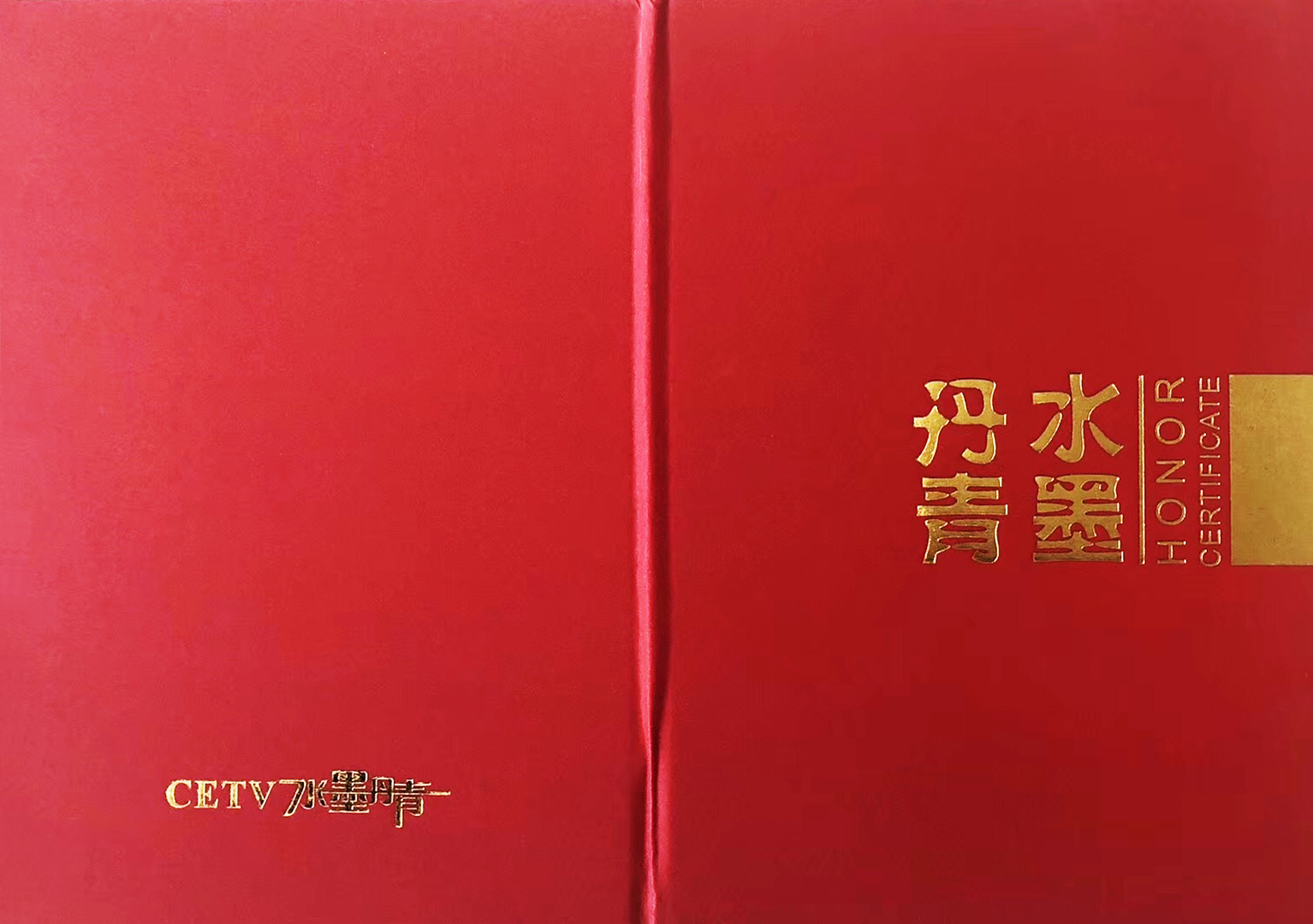 CETV水墨丹青榮譽(yù)證書
